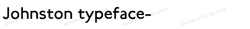 Johnston typeface字体转换